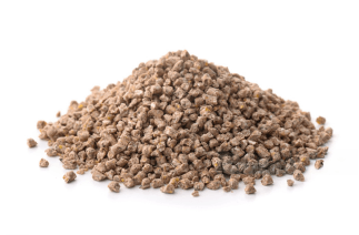 Pelleted poultry feed: A balanced diet in pellet form, designed to provide essential nutrients