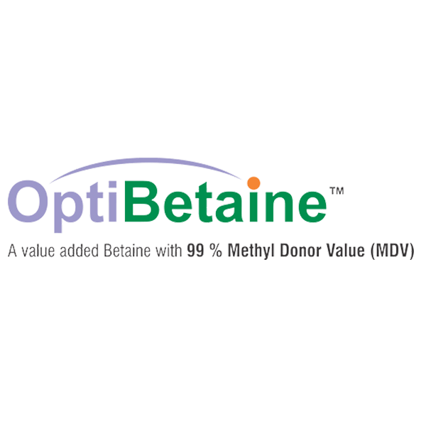 Optibetaine logo - a value added betaine 99% Methyl Donor Value