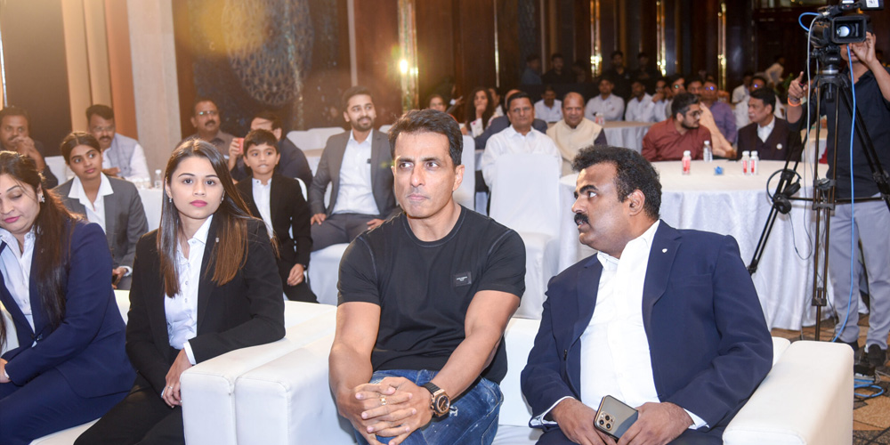 Event featuring Sonu Sood, highlighting Optima Life Science's collaboration with notable figures for impactful initiatives and community outreach