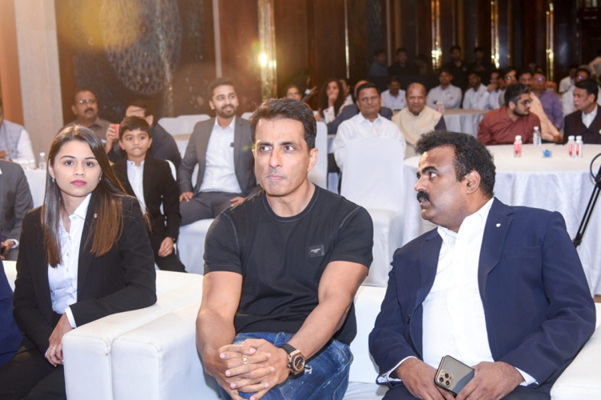 Event featuring Sonu Sood, highlighting Optima Life Science's collaboration with notable figures for impactful initiatives and community outreach